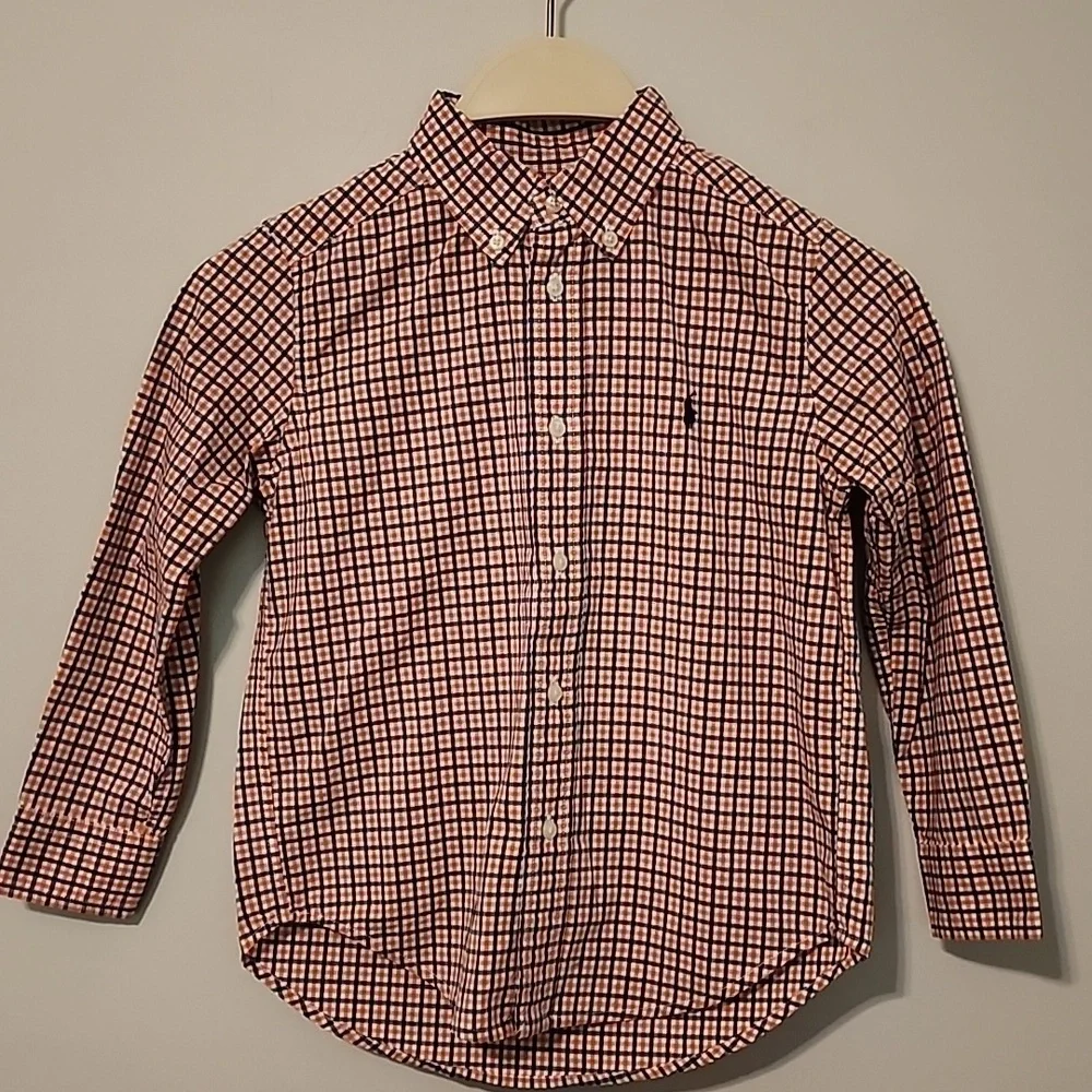 Ralph Lauren size 5 boy button down shirt Long sleeve